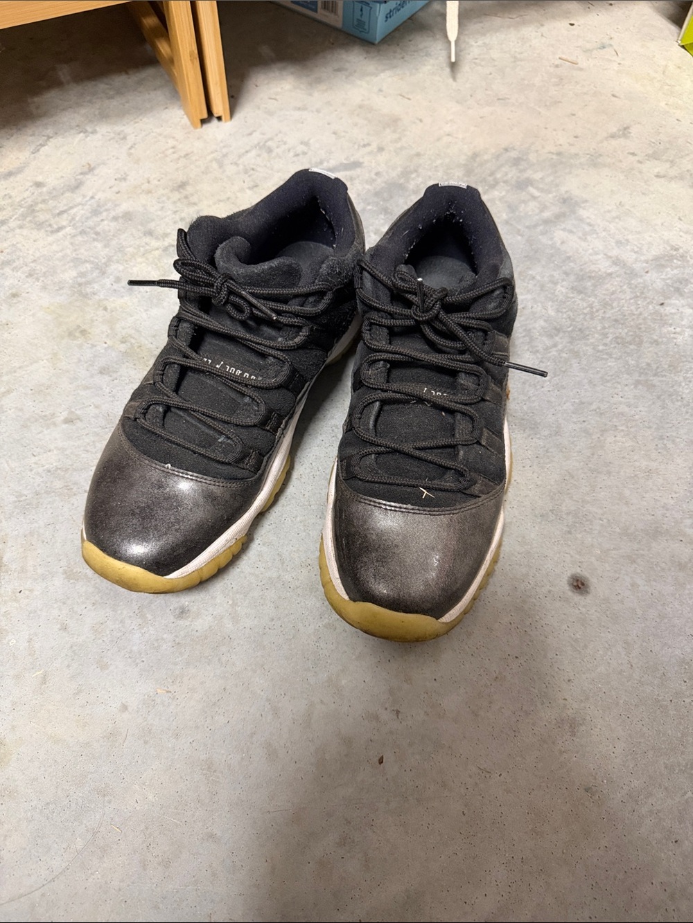 Jordan Women’s Sneakers Black with Yellow Soles